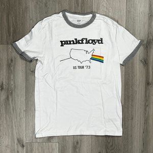 Pink Floyd US Tour '73 Gap Remake White Small T-Shirt